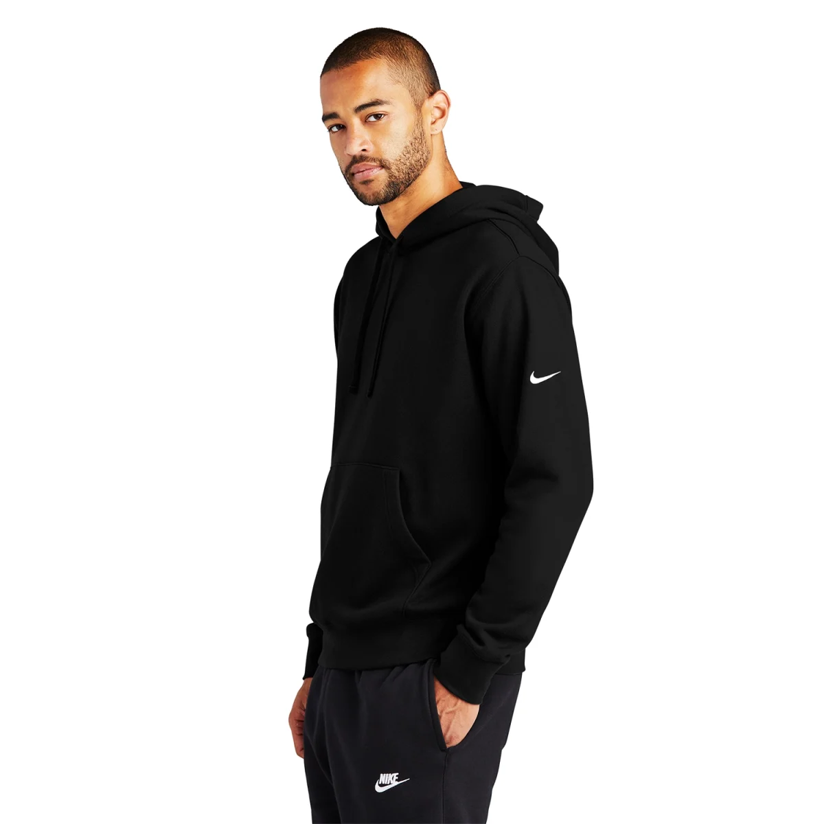 Nike Club Fleece Sleeve Swoosh Pullover Hoodie